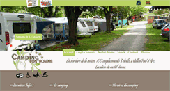 Desktop Screenshot of camping-bonhomme.com